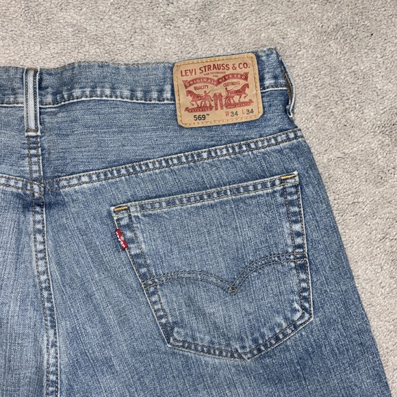 Men's Levi Jeans loose straight fit 34/34 - Picture 4 of 5